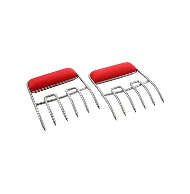 Charcoal Companion Union Square Group Meat Claws Lifter and Meat Shredder (Red)