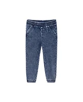 Andy & Evan Toddler Boys Toddler/Child Navy Suspender Shirt w/Faux Denim Terry Pant