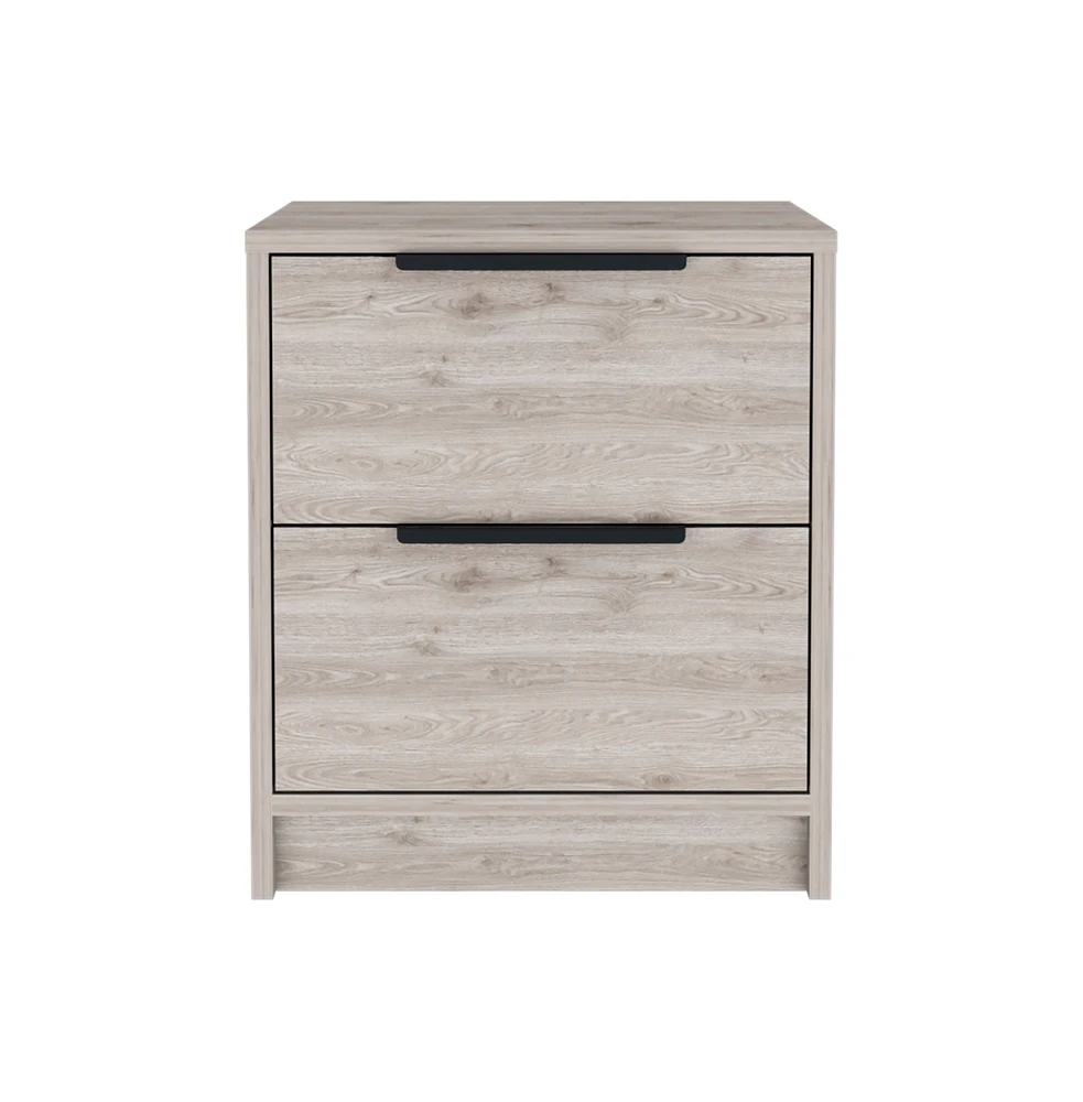 Depot E-shop Egeo Nightstand, Two Drawers, Superior Top