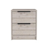 Depot E-shop Egeo Nightstand, Two Drawers, Superior Top