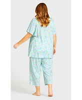 Avenue Women's Button Up Sleep Top