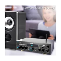 Pyle Bluetooth Home Stereo Amplifier Receiver With Fm Radio, MP3/Usb/Sd Readers, 200 Watt