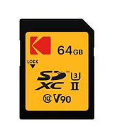 Kodak 64GB Uhs-ii U3 V90 Ultra Pro Sdxc Memory Card