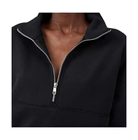 Cotton On Women's Plush Essential Half Zip Jumper