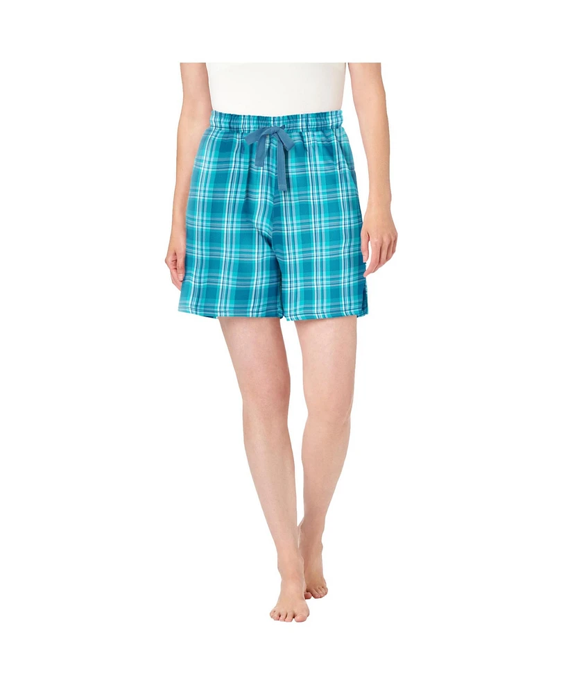 Dreams & Co. Plus Flannel Pajama Short