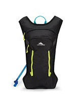 High Sierra Hydrahike 2.0 4L Hydration Water Backpack for Hiking & Biking, Black