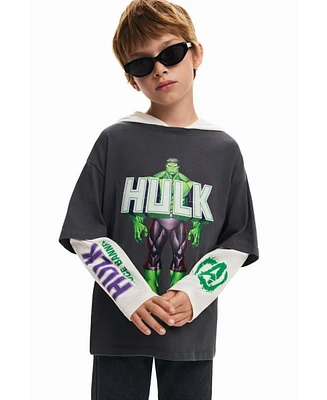 Desigual Boys Boys's Double Sleeve Hulk T-Shirt