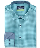 ConStruct Men's Slim-Fit Gingham Dress Shirt