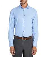 ConStruct Men's Slim-Fit Micro-Geo Dress Shirt