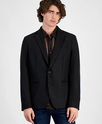 Guess Men's Shimmer Twill Relaxed Fit Blazer