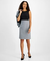 Kasper Women's Sleeveless Tweed Sheath Dress, Regular & Petite Sizes