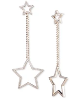 Emily in Paris Gold-Tone Pave Star Statement Earrings