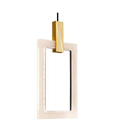 Cwi Lighting 88" Metal Anello Led Pendant