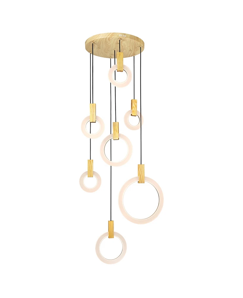 Cwi Lighting 76" Metal Anello Led Pendant