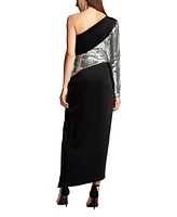 Tadashi Shoji Women's Foxie One-Shoulder Gown