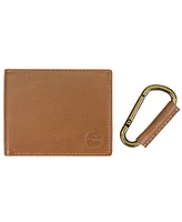 Timberland Men's Leather Wallet with Carabiner