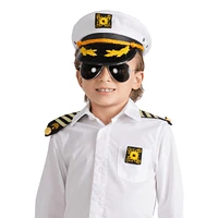 Dress Up America Captain Costume Accessory Set - Kids Girls & Boys