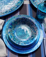 Certified International Radiance Teal Melamine 12