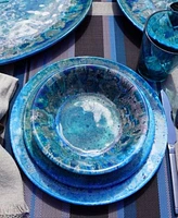 Certified International Radiance Teal Melamine Dinnerware Collection