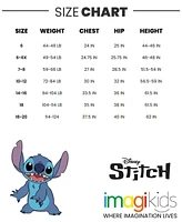 Disney Girls Lilo & Stitch French Terry Zip Up Cosplay Hoodie to