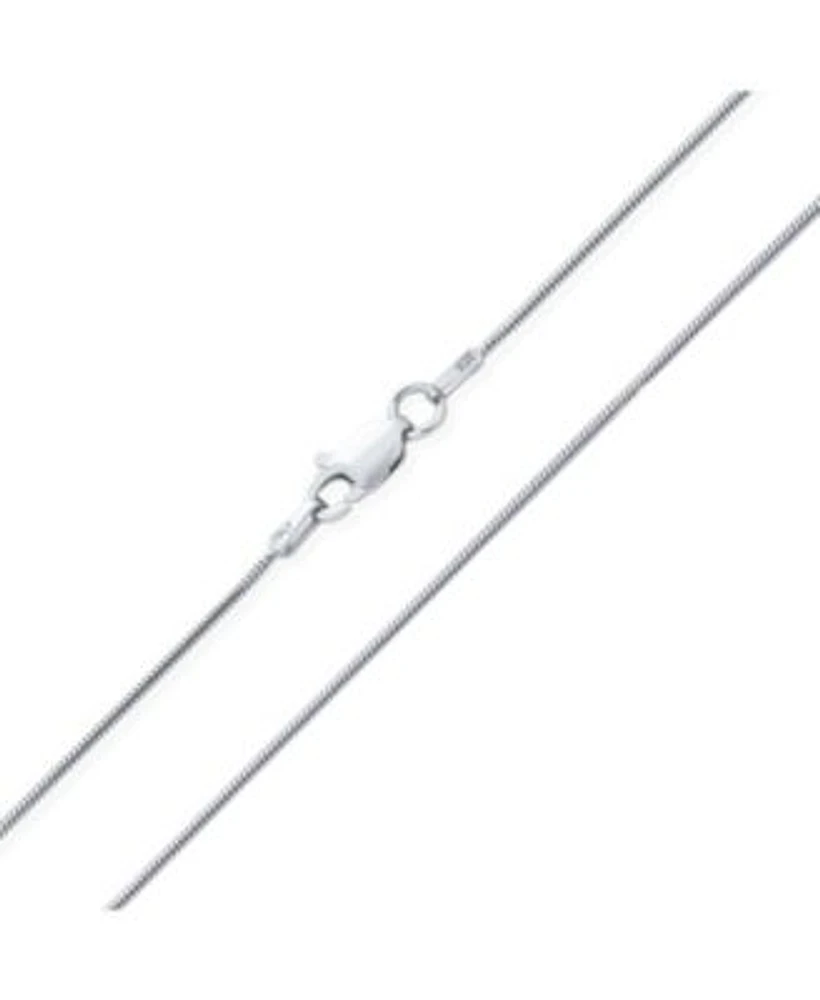 Bling Jewelry Flexible Strong 1.5mm .925 Sterling Silver Magic 8 Sided Snake Chain Necklace Women