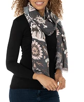 Vince Camuto Paisley Floral Supersoft Oblong Scarf