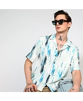 Campus Sutra Men's Artistic Block Shirt