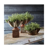 Napa Home & Garden Galvanized Handkerchief Planter