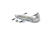 Sea Eagle 3 Person Inflatable Kayak Canoe w/ Paddles & Repair Kit (Open Box)