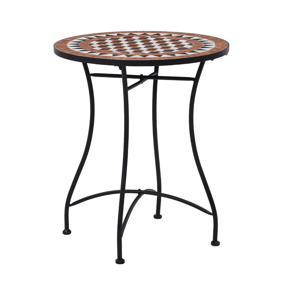 vidaXL Mosaic Bistro Table 23.6" Ceramic