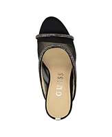 Guess Women's Mansa Embellished Mesh Stiletto Mules