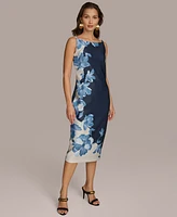 Donna Karan New York Petites Floral-Print Sheath Dress