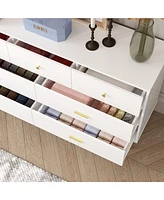 Homsee White Storage Cabinet with 7 Drawers