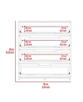 Depot E-Shop Aralia Drawer Dresser 35"H, Four Drawers, Superior Top