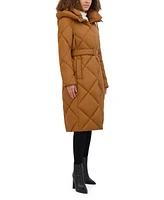 Kenneth Cole Women's Quilted Long Puffer Coat