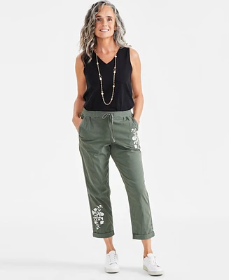 Style & Co Women's Pull On Cuffed Pants