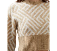 French Connection Women's Martina Cropped Graphic Sweater