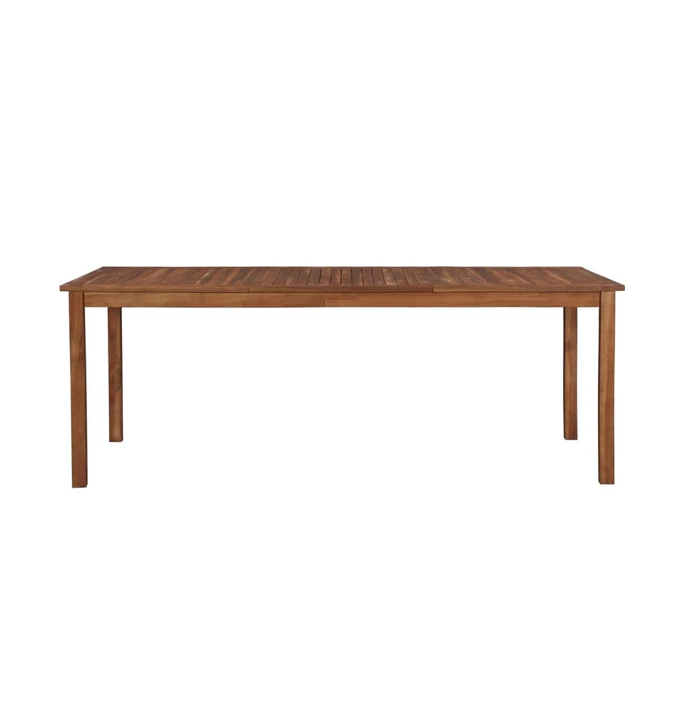 vidaXL Patio Table 78.7"x39.4"x29.1" Solid Acacia Wood