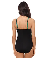 Magicsuit Women's Ruched Suprlice-Neck One-Piece Swimsuit