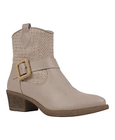 Gc Shoes Women's Avery Woven Western Ankle Boots