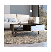 Depot E-Shop Kobe Coffee Table 2.0 , One Open Shelf, One Drawer