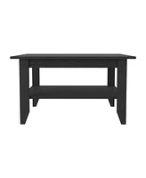 Sahara Coffee Table, Four Legs, One Shelf