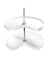 Rev-a-Shelf 28'' Kidney-Shaped Lazy Susan Corner Wall Cabinet Two-Shelf, 6472-28-11-52