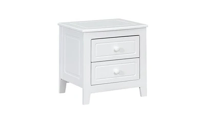 Slickblue 2-Drawer Nightstand for Bedroom Storage and Organization