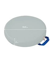 ECR4Kids Mobile Cushion Cart and SoftZone Round Floor Cushion, Contemporary