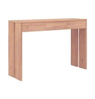 vidaXL Console Table 43.3"x13.8"x29.5" Solid Teak Wood