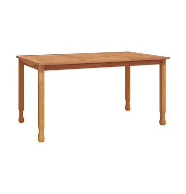 vidaXL Patio Dining Table 59.1"x35.4"x29.5" Solid Wood Teak