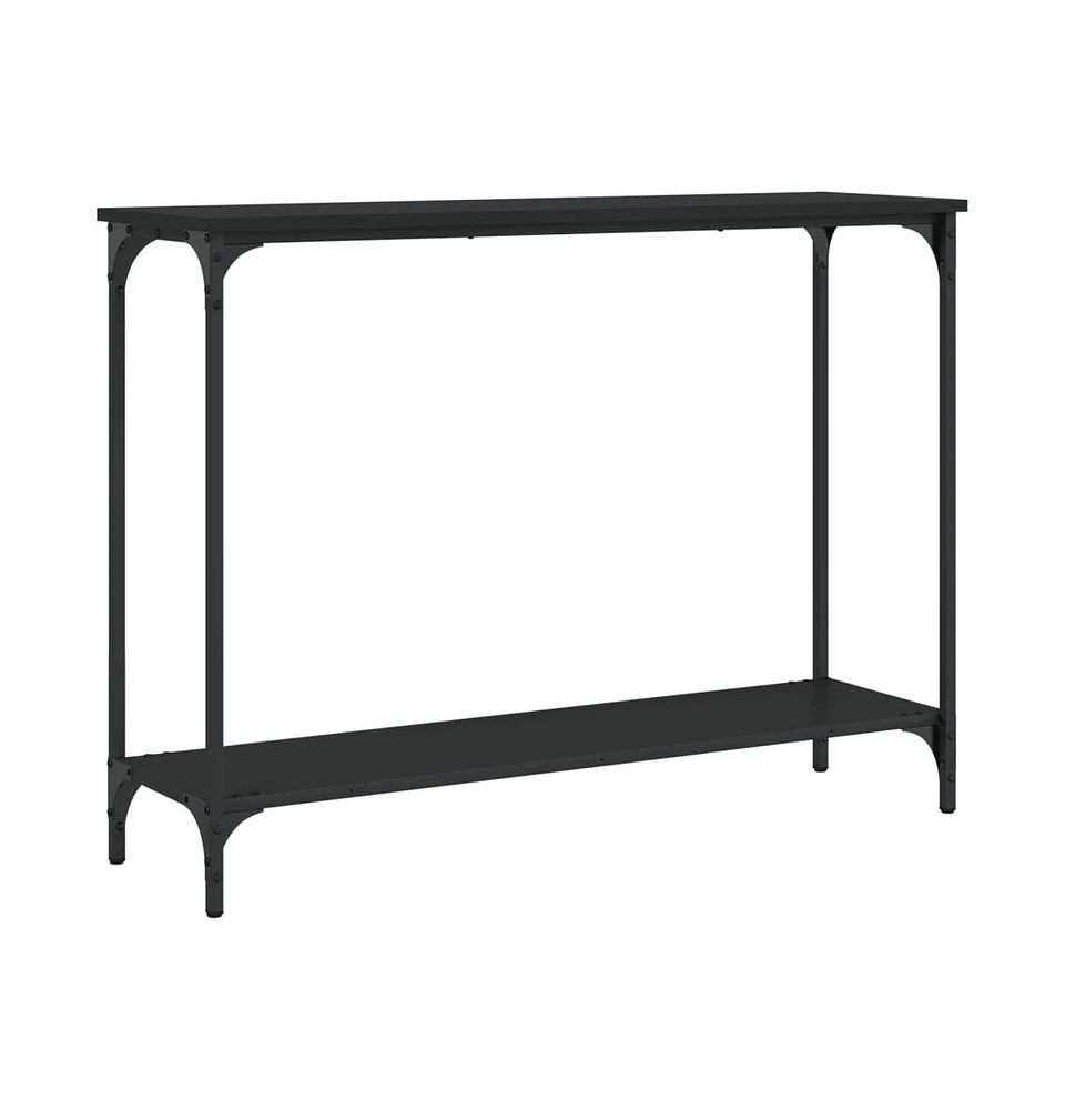 vidaXL Console Table Black 39.8"x12"x29.5" Engineered Wood