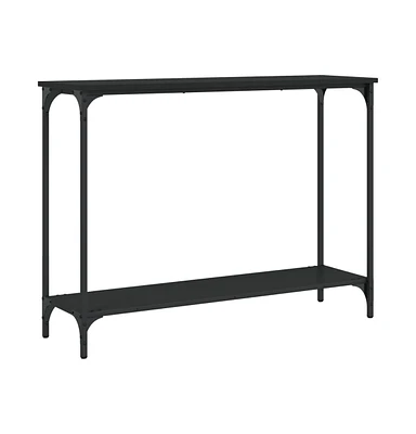 vidaXL Console Table Black 39.8"x12"x29.5" Engineered Wood