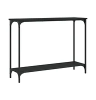 vidaXL Console Table Black 39.8"x12"x29.5" Engineered Wood